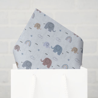 Elephant Nursery Pattern Tissue Paper