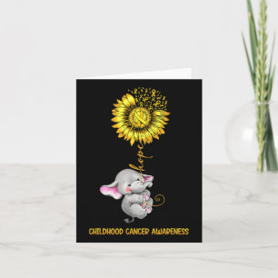 Elephant Of Hope For Childhood Cancer Awareness Go Card