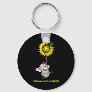 Elephant Of Hope For Childhood Cancer Awareness Go Key Ring