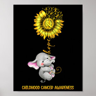 Elephant Of Hope For Childhood Cancer Awareness Go Poster