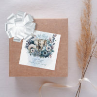 Elephant Oh Boy Blue Floral Baby Shower