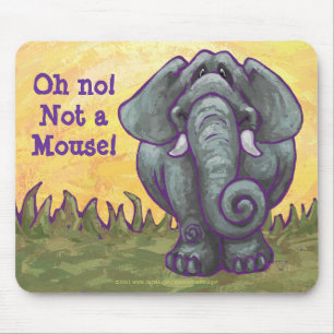 Elephant Oh No not a Mouse Pad