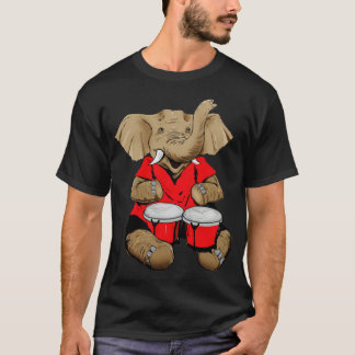 Elephant on bongos  T-Shirt