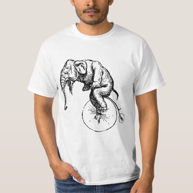 Elephant on Unicycle Shirt (Front)