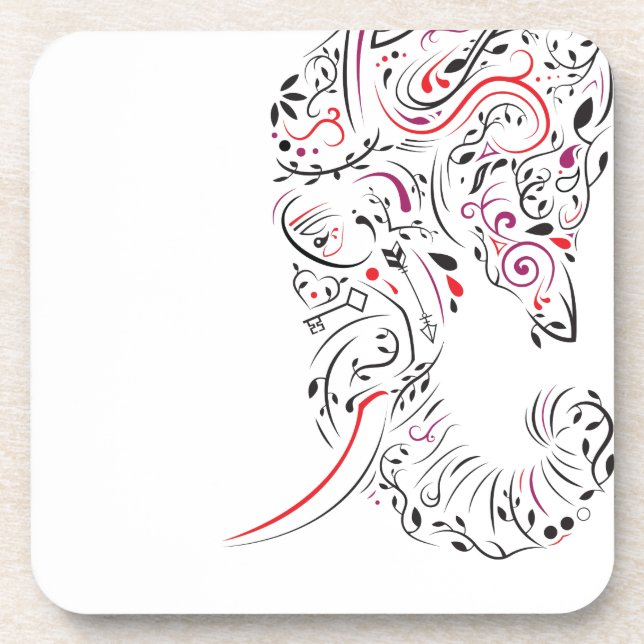 elephant ornate coaster (Front)
