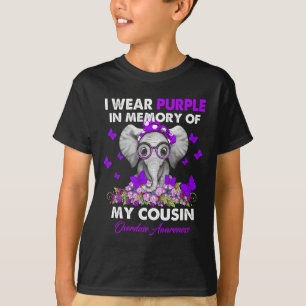 Elephant Overdose Awareness I Wear Purple For My C T-Shirt