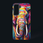 elephant painted in bright colours samsung galaxy case<br><div class="desc">Animal themed design</div>