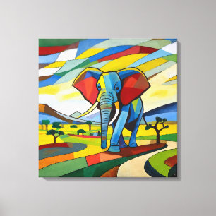Elephant Painting - Canvas Art Print