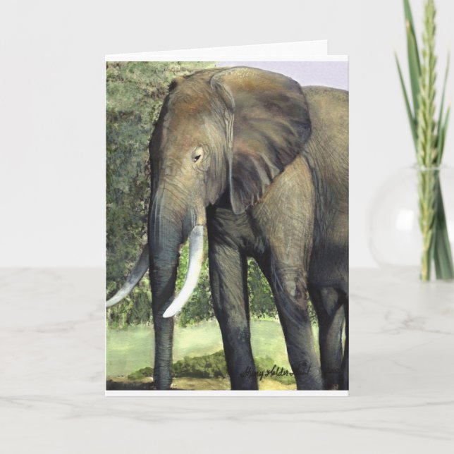Elephant Painting Card (Front)