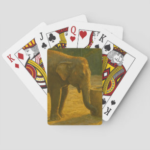 Elephant Pair in Sanctuary Setting Playing Cards