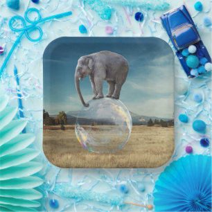 Elephant Paper Plate