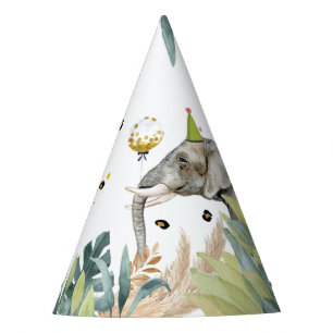 Elephant Party Animals Safari Animals Birthday Hat