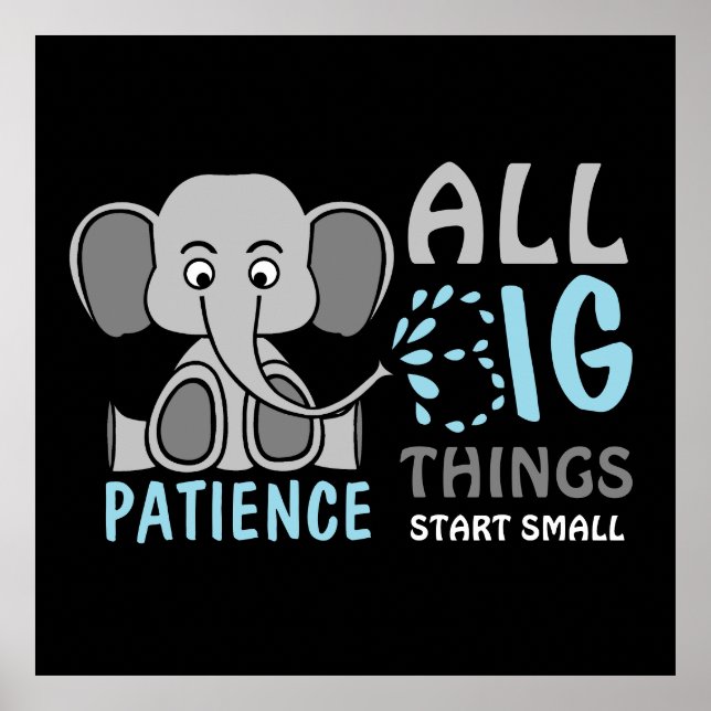 Elephant Patience Poster (Front)