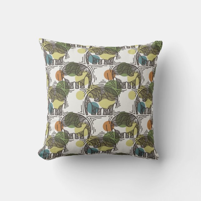 Elephant Pattern Cushion (Front)