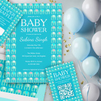 Elephant Pattern Cute Custom BABY SHOWER