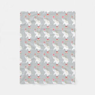 Elephant Pattern Fleece Blanket