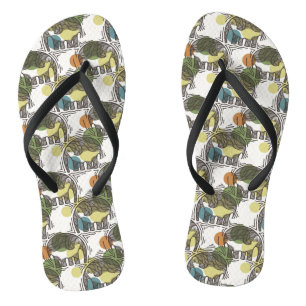 Elephant Pattern Jandals
