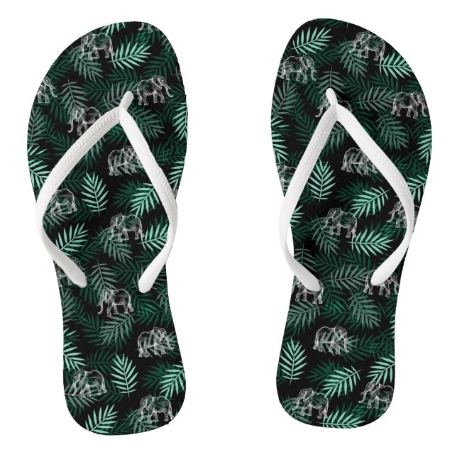 Elephant Pattern Jandals (Footbed)