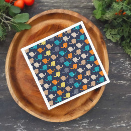 Elephant Pattern Napkin