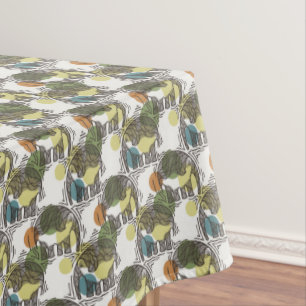 Elephant Pattern Tablecloth