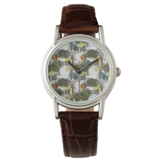 Elephant Pattern Watch (Front)