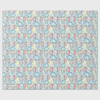 elephant pattern wrapping paper