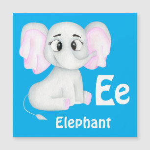 Elephant personalise ABC: Letter E - Add Your Name