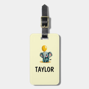 Elephant Personalised Colourful Bag Backpack Luggage Tag