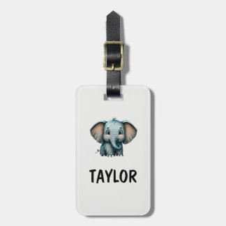 Elephant Personalised Colourful Bag Backpack Luggage Tag