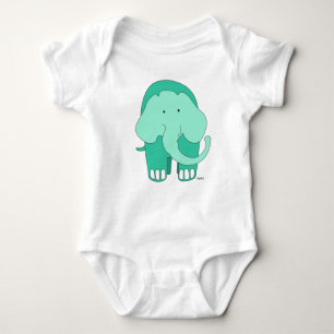 Elephant Personalized  Baby Bodysuit