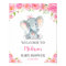 Elephant Pink Girl Baby Shower Sprinkle Welcome