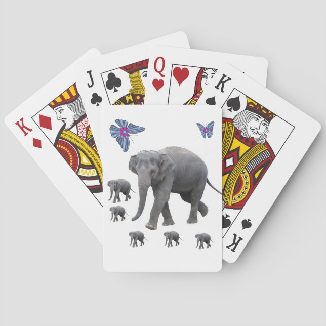 Elephant Playing Card Deck (Back)