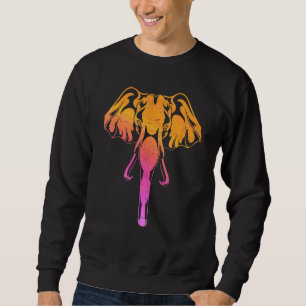 Elephant Portrait Africa Animal Safari Elephant Sweatshirt