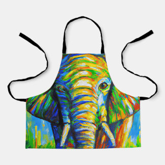Elephant portrait No.4 Apron