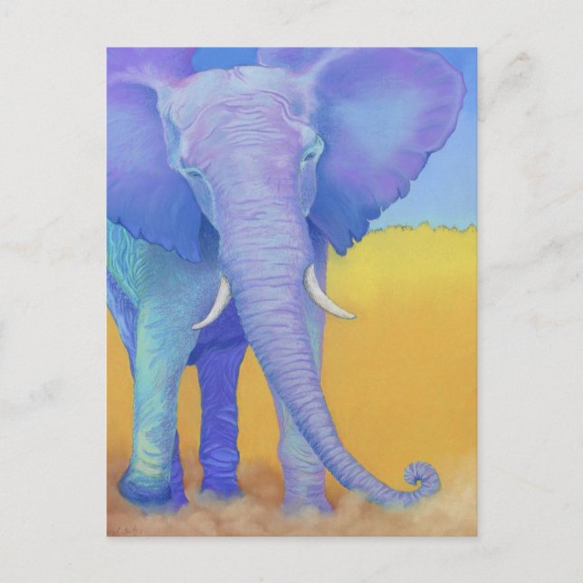 elephant postcard (Front)