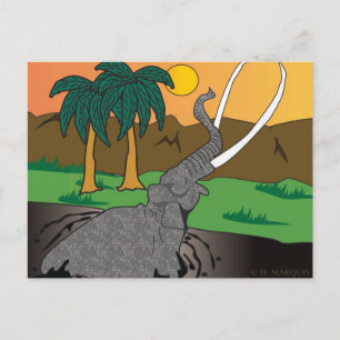 ELEPHANT POSTCARD