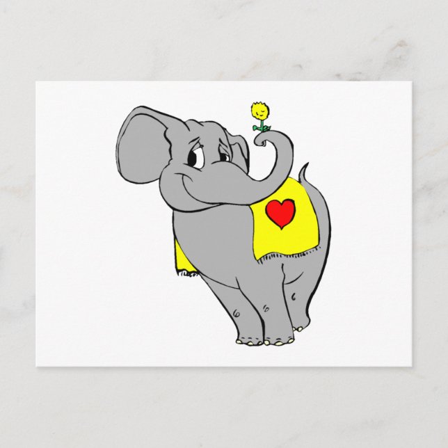 Elephant Postcard (Front)