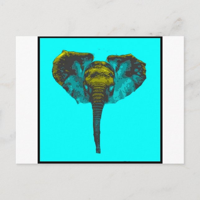 Elephant Postcard (Front)