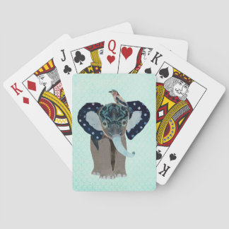 ELEPHANT & PRETTY BIRD PLAYING CARDS