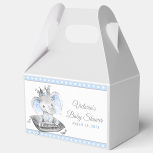 Elephant Prince Baby Shower Favour Box