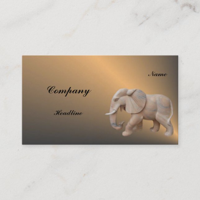 Elephant Profile Card (Front)
