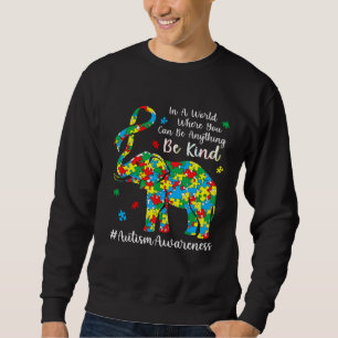 Elephant Puzzle Piece Autism Awareness Month For K Sweatshirt