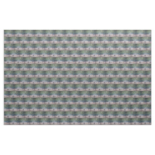 Elephant reaching for Acacia tree Fabric