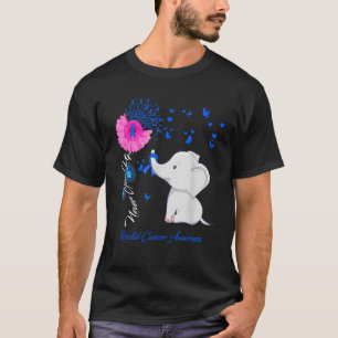 Elephant Rectal Cancer Awareness Rectal Cancer Rib T-Shirt