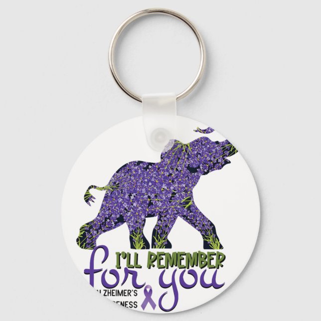 Elephant Remember For You Heimerheimer Heimerheime Key Ring (Front)