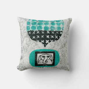 Elephant Remembering Throw Pillow