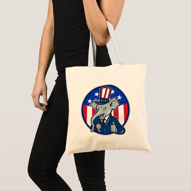 Elephant Republican Tote Bag (Creator Uploaded)