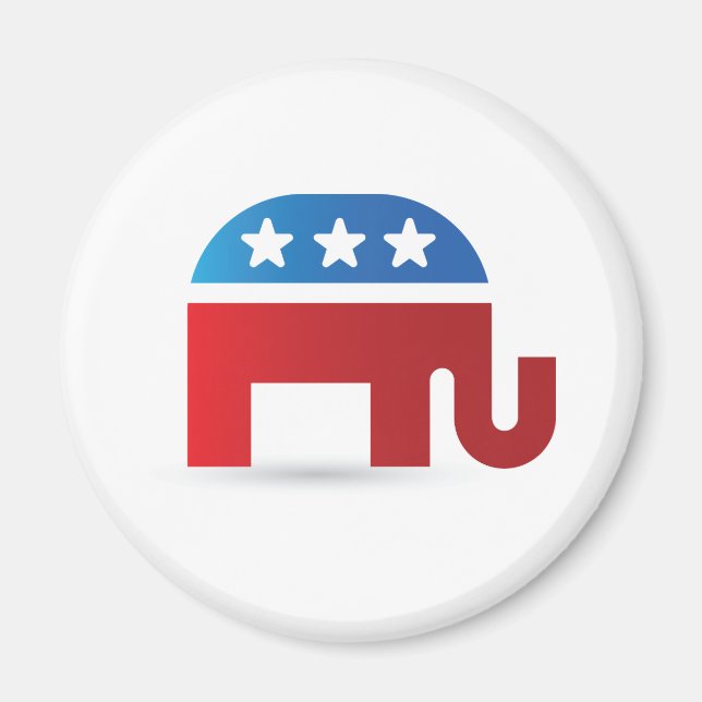 Elephant Republicans Magnet (Front)
