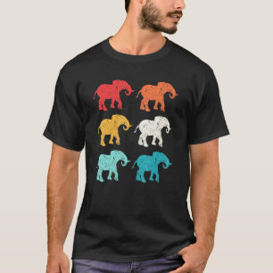 Elephant Retro 80s Style Pop Art T-Shirt