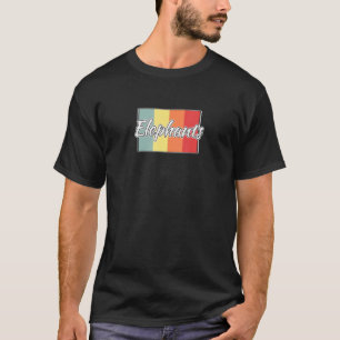 Elephant Retro Animal African Safari Tee